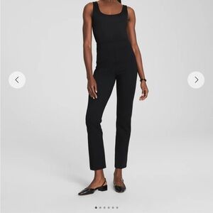 SPANX Navy Pinstripes Ponte Slim Straight Pant XSP